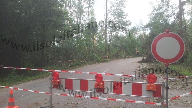 Strada interrotta nel Bayern