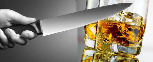 Con l'alcol in corpo è meglio stare lontani dai coltelli