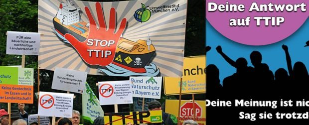 Monaco: manifestazione contro il TTIP e i trattati di libero scambio